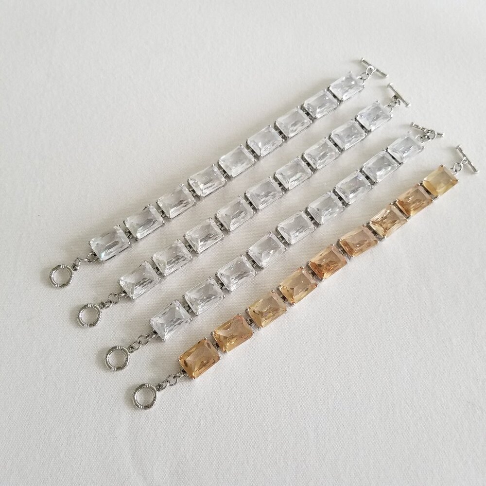 Plus Size Cubic Zirconia Bracelets, NEW